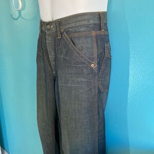 Edun Jeans Mens Y2K Straight Leg Denim Size 29 Barely Worn Vintage Bono Pants
